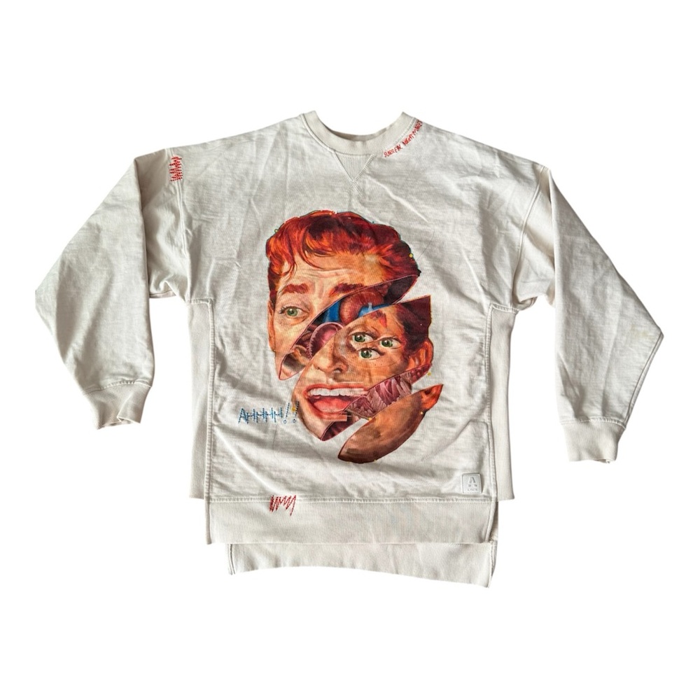 Anuar Layon Mens Small Sweatshirt Pullover Abstract Surrealism Art